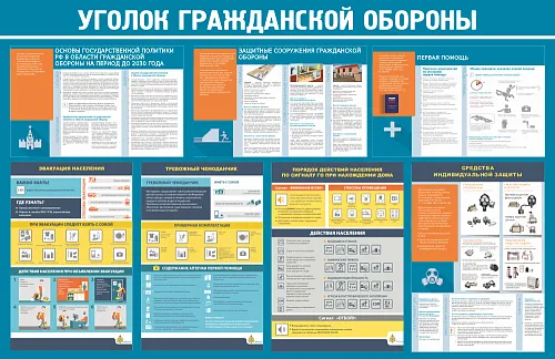 Плакаты по гражданской обороне и ЧС в интернет-магазине Санкт-Петербурга – в наличии и на заказ